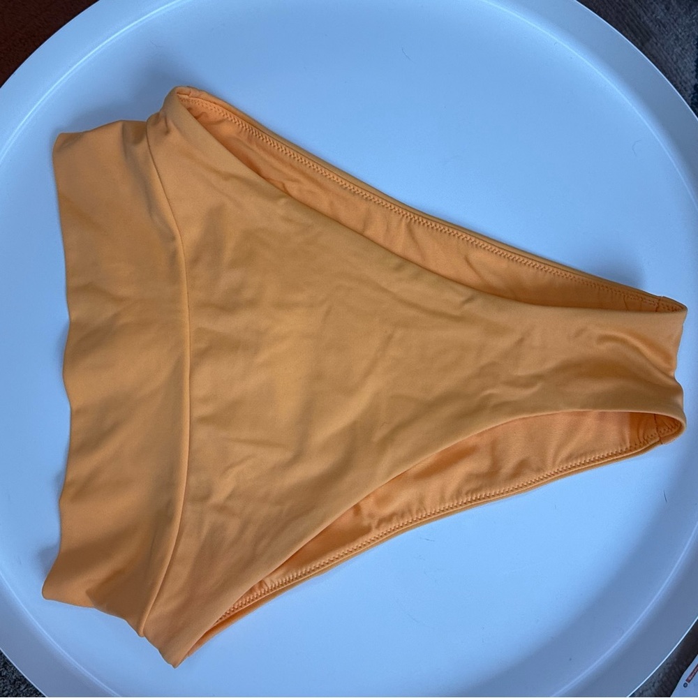 Aerie Sherbet Orange, High Cut, Cheeky Bikini Bottom